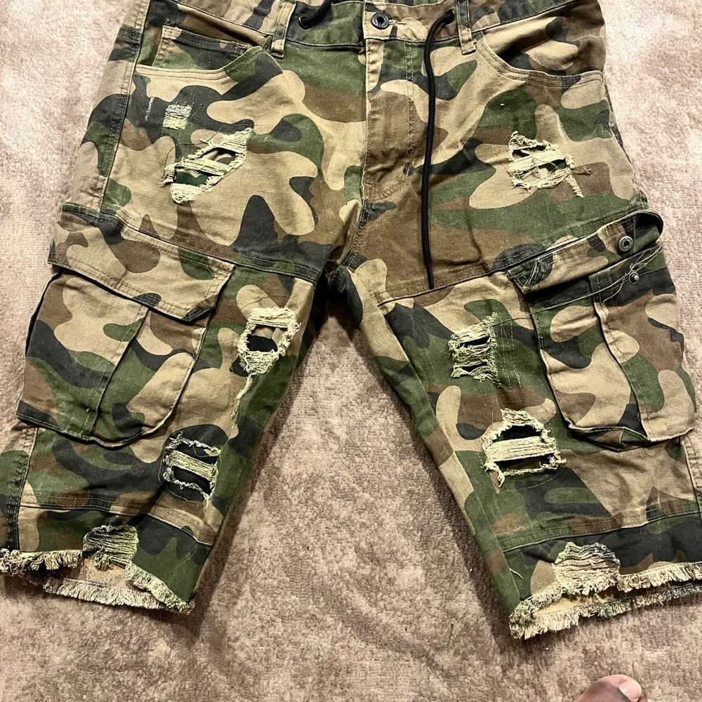 Camouflage Cargo Men Shorts